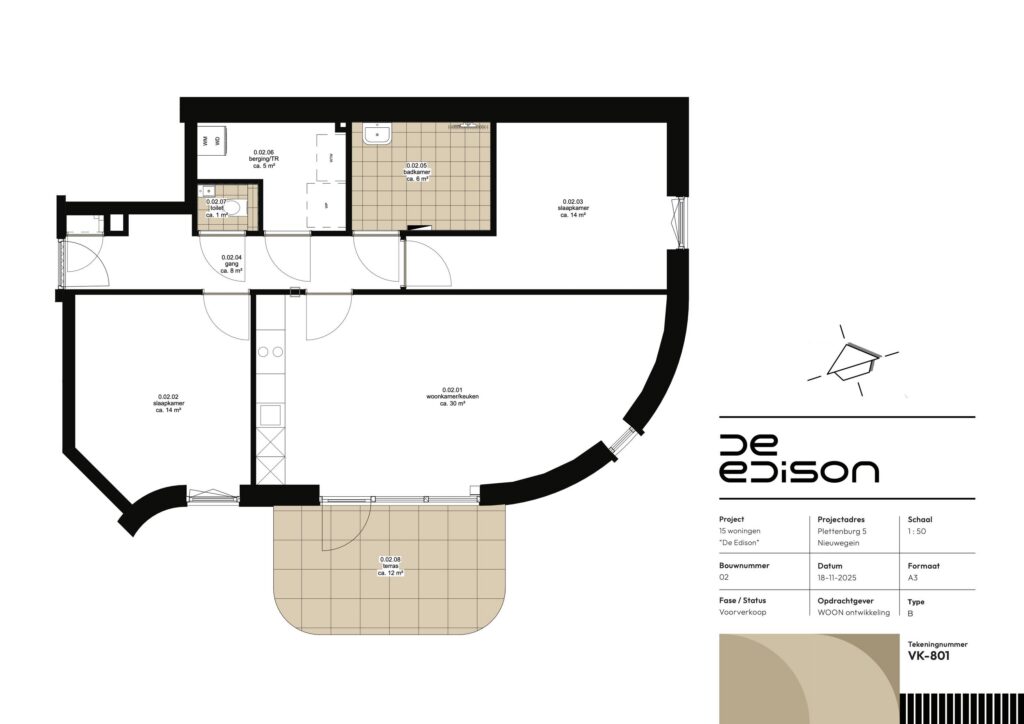 Nieuwegein – Type B | 3-kamer appartement 2 – Foto 6