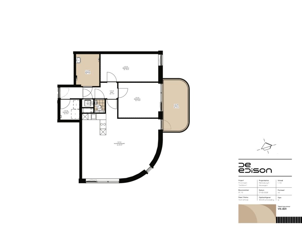 Nieuwegein – Type G | 3-kamer appartement 7 – Foto 6
