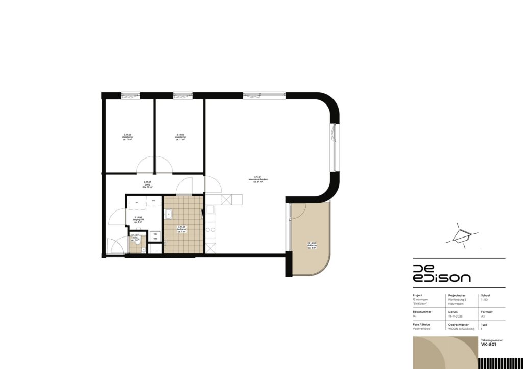 Nieuwegein – Type I | 3-kamer appartement 14 – Foto 4