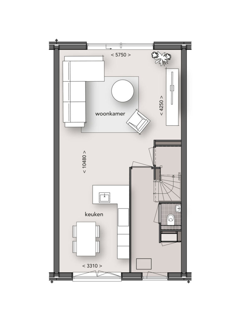 Herenhuis tussenwoning – Foto