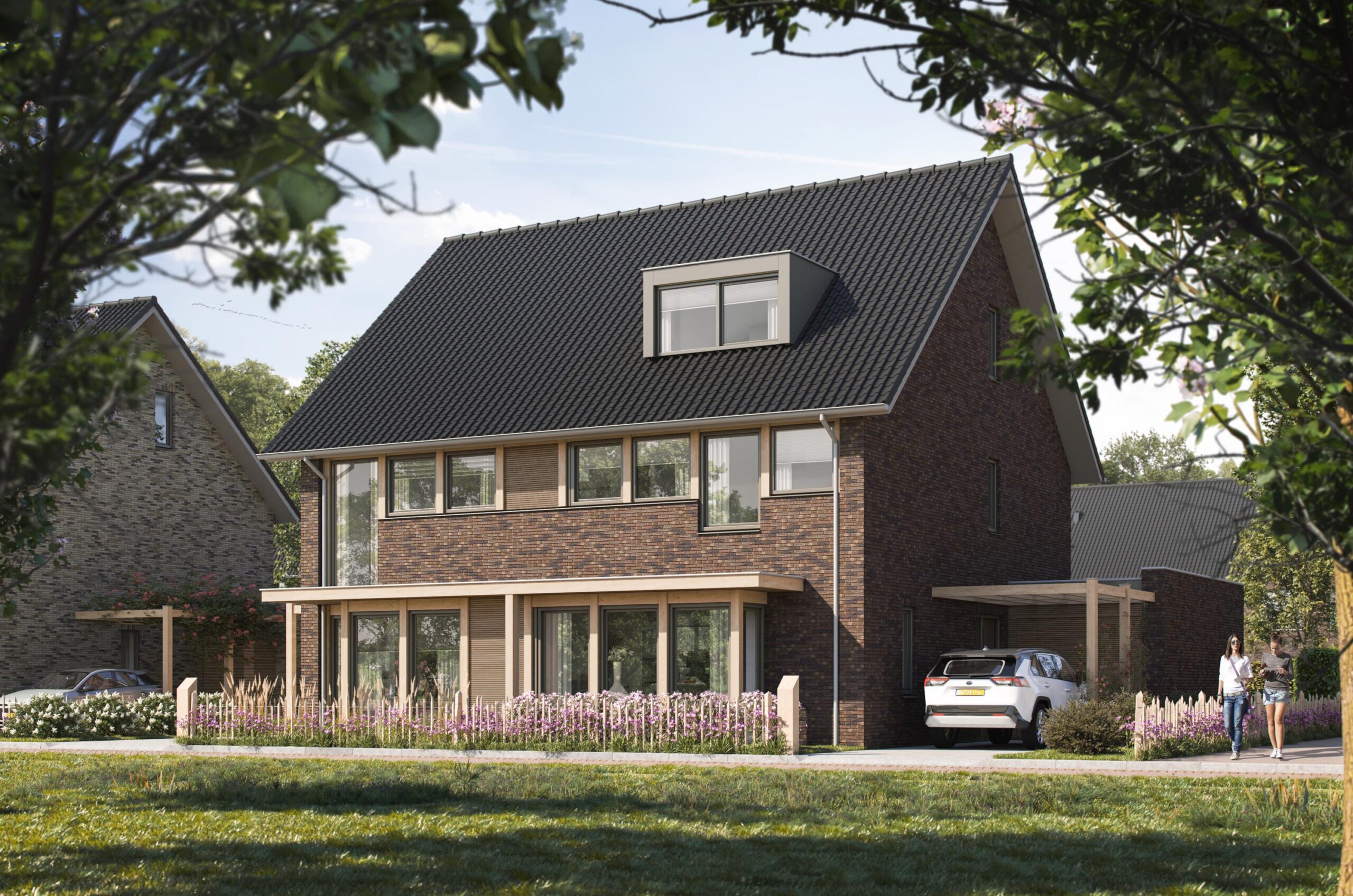 Twee-onder-een-kapwoningen